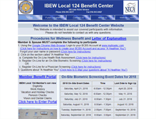 Tablet Screenshot of ibew124benefits.org